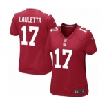 Women's Nike New York Giants #17 Kyle Lauletta Game Red Alternate NFL Jersey