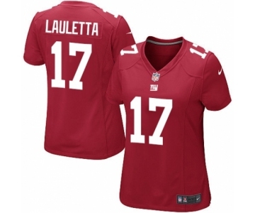 Women's Nike New York Giants #17 Kyle Lauletta Game Red Alternate NFL Jersey