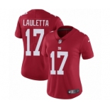 Women's Nike New York Giants #17 Kyle Lauletta Red Alternate Vapor Untouchable Limited Player NFL Jersey