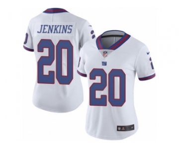 Women's Nike New York Giants #20 Janoris Jenkins Limited White Rush NFL Jersey