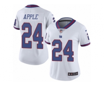 Women's Nike New York Giants #24 Eli Apple Limited White Rush NFL Jersey