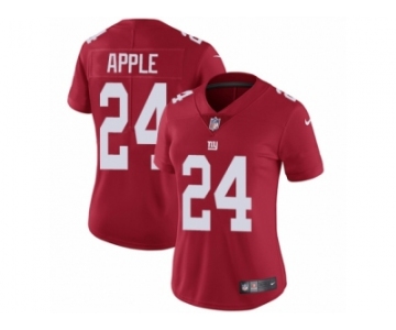 Women's Nike New York Giants #24 Eli Apple Vapor Untouchable Limited Red Alternate NFL Jersey