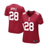 Women's Nike New York Giants #28 Eli Apple Game Red Alternate NFL Jersey