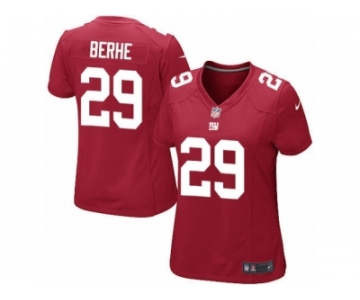 Women's Nike New York Giants #29 Nat Berhe Limited Red Alternate NFL Jersey