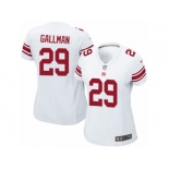 Women's Nike New York Giants #29 Wayne Gallman Limited White NFL Jersey