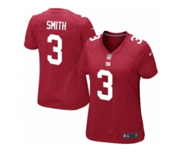 Women's Nike New York Giants #3 Geno Smith Limited Red Alternate NFL Jersey