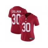 Women's Nike New York Giants #30 Wayne Gallman Vapor Untouchable Limited Red Alternate NFL Jersey