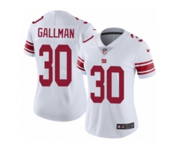 Women's Nike New York Giants #30 Wayne Gallman Vapor Untouchable Limited White NFL Jersey