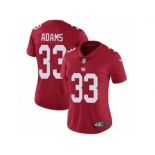 Women's Nike New York Giants #33 Andrew Adams Vapor Untouchable Limited Red Alternate NFL Jersey