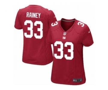 Women's Nike New York Giants #33 Bobby Rainey Limited Red Alternate NFL Jersey