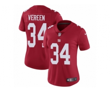 Women's Nike New York Giants #34 Shane Vereen Vapor Untouchable Limited Red Alternate NFL Jersey