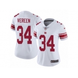 Women's Nike New York Giants #34 Shane Vereen Vapor Untouchable Limited White NFL Jersey