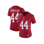 Women's Nike New York Giants #44 Mark Herzlich Vapor Untouchable Limited Red Alternate NFL Jersey