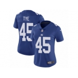 Women's Nike New York Giants #45 Will Tye Vapor Untouchable Limited Royal Blue Team Color NFL Jersey