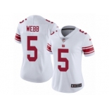 Women's Nike New York Giants #5 Davis Webb Vapor Untouchable Limited White NFL Jersey