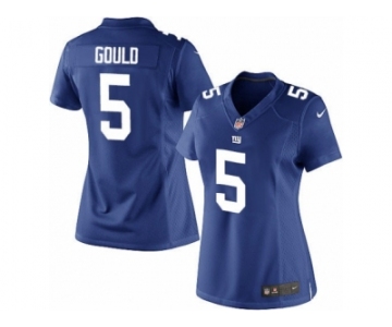 Women's Nike New York Giants #5 Robbie Gould Limited Royal Blue Team Color NFL Jersey