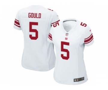 Women's Nike New York Giants #5 Robbie Gould Limited White NFL Jersey