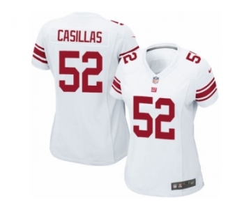 Women's Nike New York Giants #52 Jonathan Casillas Game White NFL Jersey