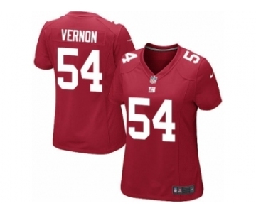 Women's Nike New York Giants #54 Olivier Vernon Limited Red Alternate NFL Jersey