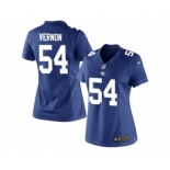 Women's Nike New York Giants #54 Olivier Vernon Limited Royal Blue Team Color NFL Jersey