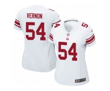 Women's Nike New York Giants #54 Olivier Vernon Limited White NFL Jersey