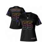 Women's Nike New York Giants #55 J.T. Thomas Game Black Fashion NFL Jersey