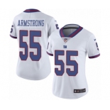 Women's Nike New York Giants #55 Ray-Ray Armstrong Limited White Rush Vapor Untouchable NFL Jersey