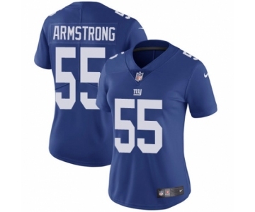 Women's Nike New York Giants #55 Ray-Ray Armstrong Royal Blue Team Color Vapor Untouchable Elite Player NFL Jersey