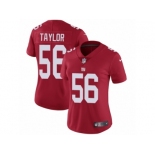 Women's Nike New York Giants #56 Lawrence Taylor Vapor Untouchable Limited Red Alternate NFL Jersey