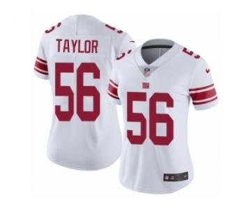 Women's Nike New York Giants #56 Lawrence Taylor Vapor Untouchable Limited White NFL Jersey