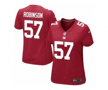 Women's Nike New York Giants #57 Keenan Robinson Limited Red Alternate NFL Jersey