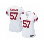 Women's Nike New York Giants #57 Keenan Robinson Limited White NFL Jersey