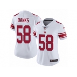 Women's Nike New York Giants #58 Carl Banks Vapor Untouchable Limited White NFL Jersey