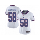 Women's Nike New York Giants #58 Owa Odighizuwa Limited White Rush NFL Jersey