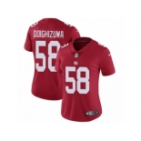 Women's Nike New York Giants #58 Owa Odighizuwa Vapor Untouchable Limited Red Alternate NFL Jersey