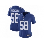 Women's Nike New York Giants #58 Owa Odighizuwa Vapor Untouchable Limited Royal Blue Team Color NFL Jersey