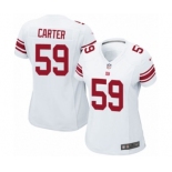 Women's Nike New York Giants #59 Lorenzo Carter Game White NFL Jersey