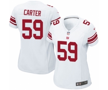 Women's Nike New York Giants #59 Lorenzo Carter Game White NFL Jersey