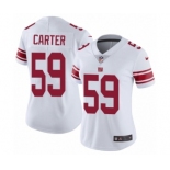 Women's Nike New York Giants #59 Lorenzo Carter White Vapor Untouchable Elite Player NFL Jersey