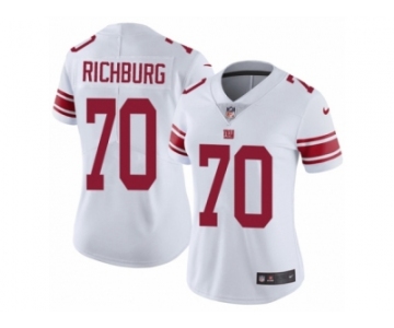 Women's Nike New York Giants #70 Weston Richburg Vapor Untouchable Limited White NFL Jersey