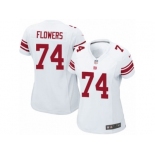 Women's Nike New York Giants #74 Ereck Flowers Game White NFL Jersey