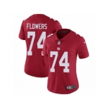 Women's Nike New York Giants #74 Ereck Flowers Vapor Untouchable Limited Red Alternate NFL Jersey