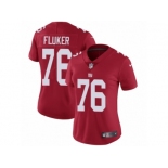 Women's Nike New York Giants #76 D.J. Fluker Vapor Untouchable Limited Red Alternate NFL Jersey