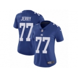 Women's Nike New York Giants #77 John Jerry Vapor Untouchable Limited Royal Blue Team Color NFL Jersey