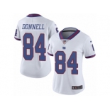 Women's Nike New York Giants #84 Larry Donnell Limited White Rush NFL Jersey