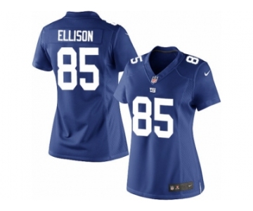 Women's Nike New York Giants #85 Rhett Ellison Limited Royal Blue Team Color NFL Jersey