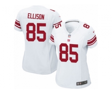 Women's Nike New York Giants #85 Rhett Ellison Limited White NFL Jersey