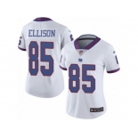 Women's Nike New York Giants #85 Rhett Ellison Limited White Rush NFL Jersey