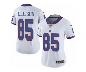 Women's Nike New York Giants #85 Rhett Ellison Limited White Rush NFL Jersey