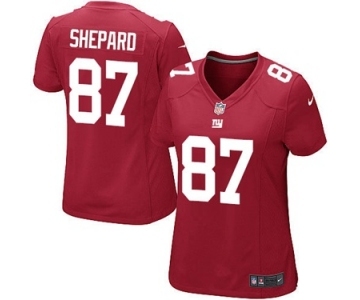 Women's Nike New York Giants #87 Sterling Shepard Game Red Alternate NFL Jersey